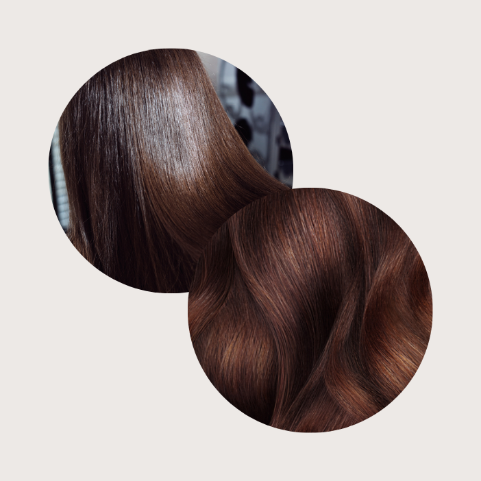 Bionic Color - sæt med hårfarve 5/00 + 5/7 (mørk brun chokolade med ekstra stærk dækkeevne - uden ammoniak)