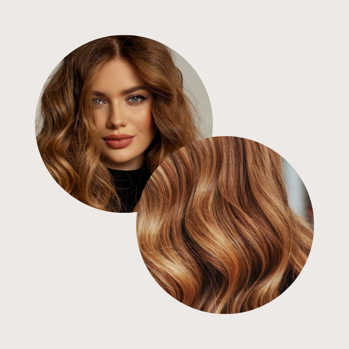 Bionic Color Hårfarve - 6/34 + 7/34 (lys brun/brun gylden/kobber - uden ammoniak)