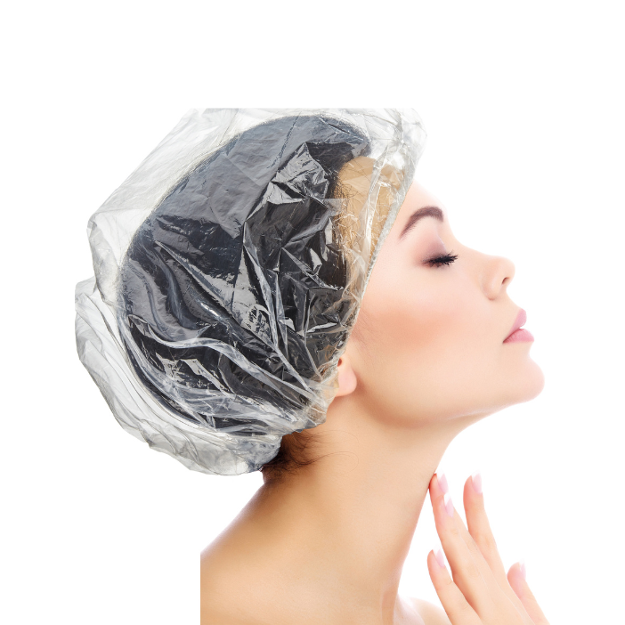 2 stk. Plastikhætter til hårfarvning