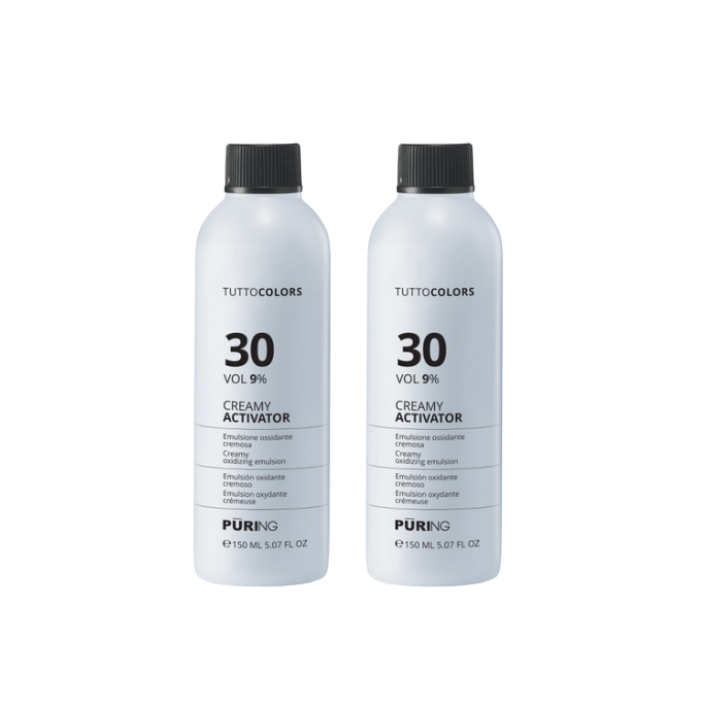 TUTTOCOLOR Creamy Activator - sæt med 2 stk. 150 ml. 9% VOL 30 (beize / activator)