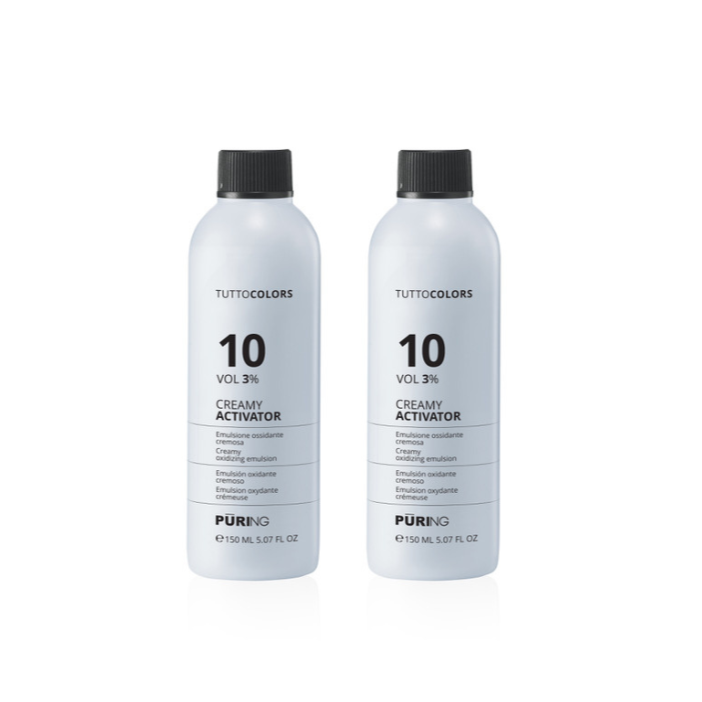 TUTTOCOLOR Creamy Activator - sæt med 2 stk. 150 ml. 3% VOL 10 (beize / activator)